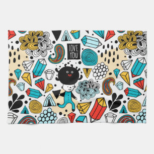 Crazy head kitchen towel