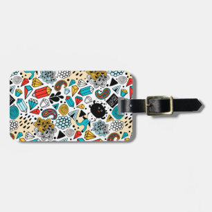 Crazy head luggage tag