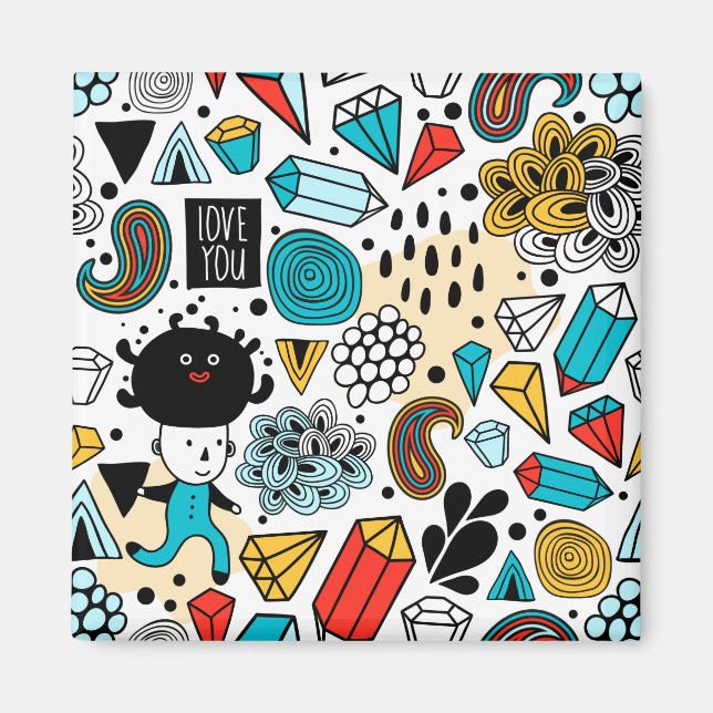 Crazy head magnet (Front)