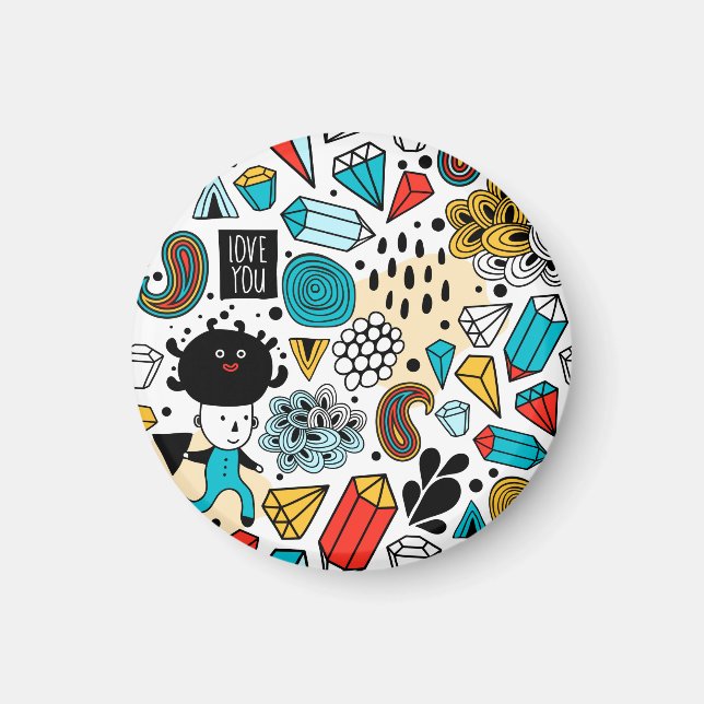 Crazy head magnet (Front)