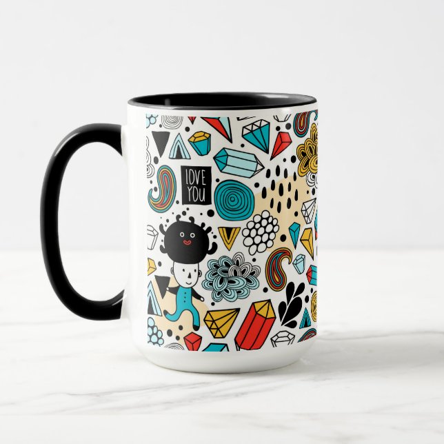 Crazy head mug (Left)