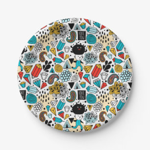 Crazy head paper plate