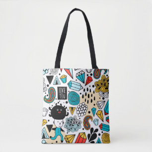Crazy head tote bag