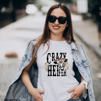 Crazy Heifer - Floral Cow