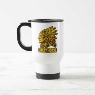 Crazy Horse Native American Heritage Courage Travel Mug