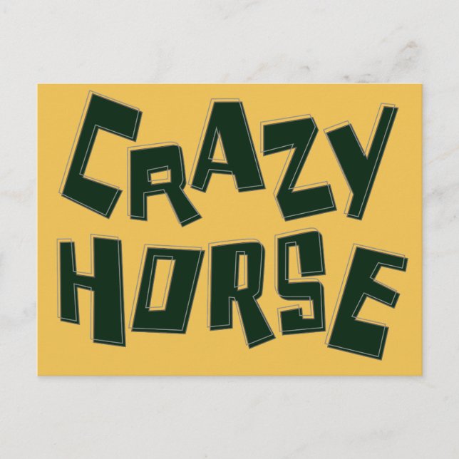crazy horse postcard (Front)