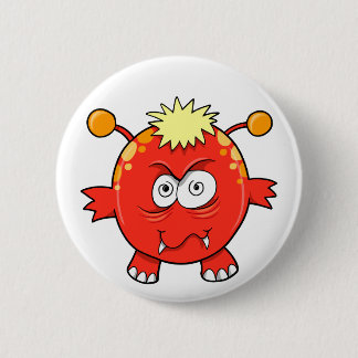 Crazy Insane Little Monster Button