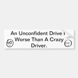 Crazy is sometimes better bumper sticker