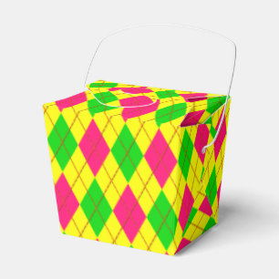 Crazy Kids Colors-CKC-Argyle 6-FAVOR BOX,take out Favor Box