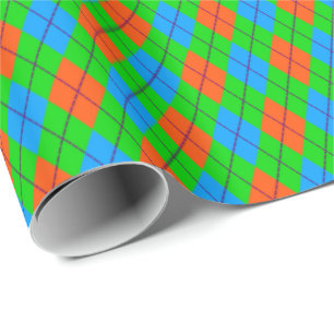 Crazy Kids Colours 08 Argyle Gift Wrapping Paper