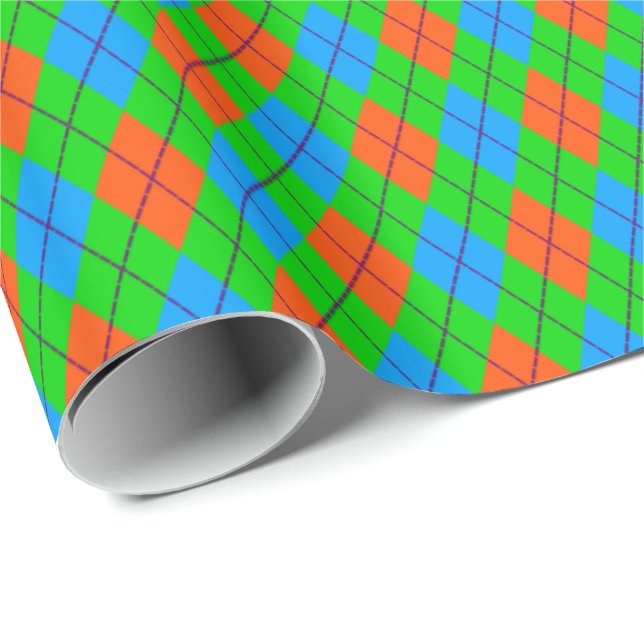 Crazy Kids Colours 08 Argyle Gift Wrapping Paper (Roll Corner)