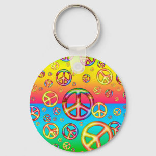 Crazy Kids Colours-PEACE OUT Keychain