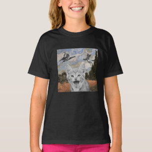 Crazy Kitties Having Fun Surrealistic Illustration T-Shirt