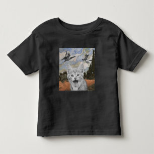 Crazy Kitties Having Fun Surrealistic Illustration Toddler T-shirt