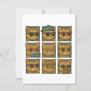 Crazy Kitty Club Postcard