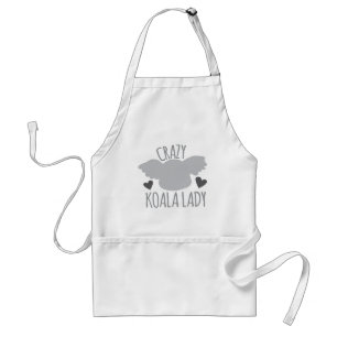 Crazy Koala Lady Standard Apron