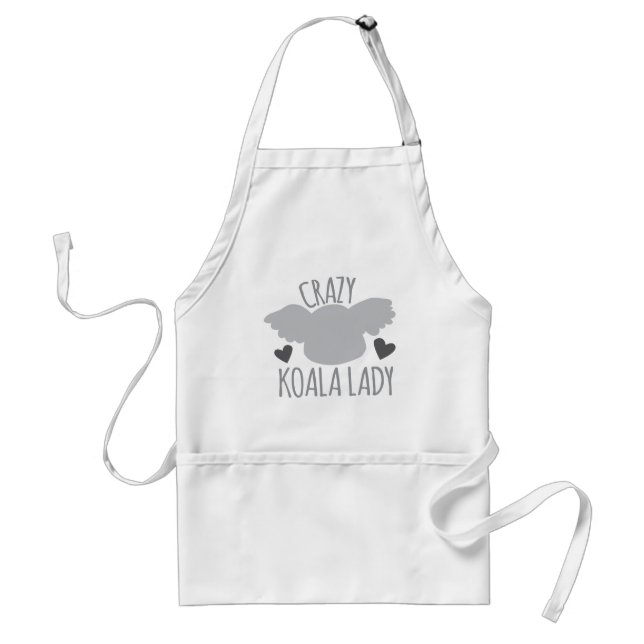 Crazy Koala Lady Standard Apron (Front)
