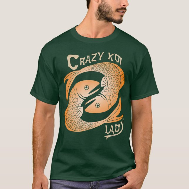 Crazy Koi Lady T-Shirt (Front)