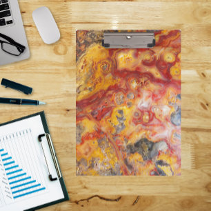 Crazy Lace Agate Pattern Clipboard