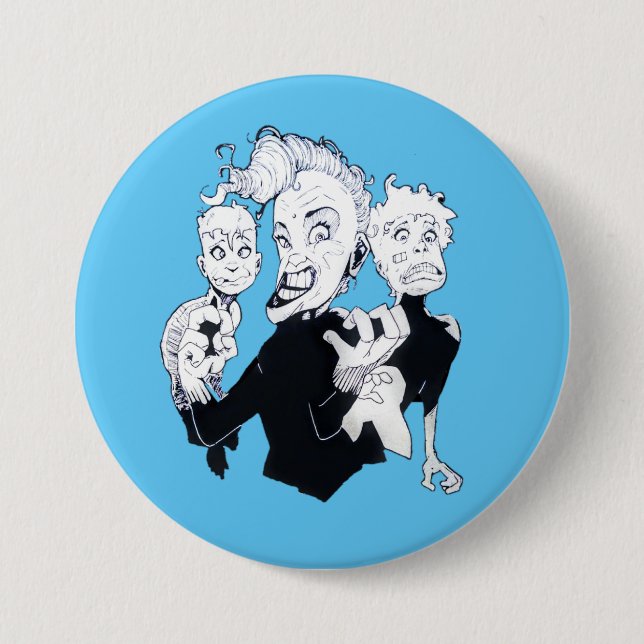Crazy Ladies Button (Front)
