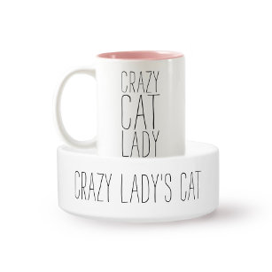 Crazy Lady's Cat   Funny Cat Bowl