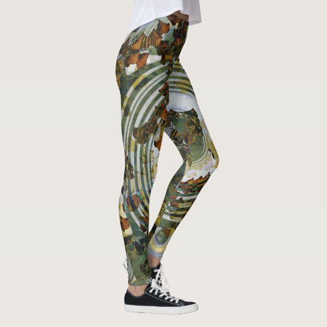 Crazy Leaf Camo Leggings (Right)