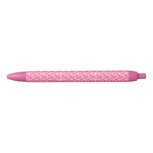Crazy Light & Dark Pink Hearts Ink Pen