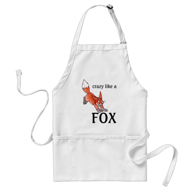 Crazy Like a Fox Apron (Front)