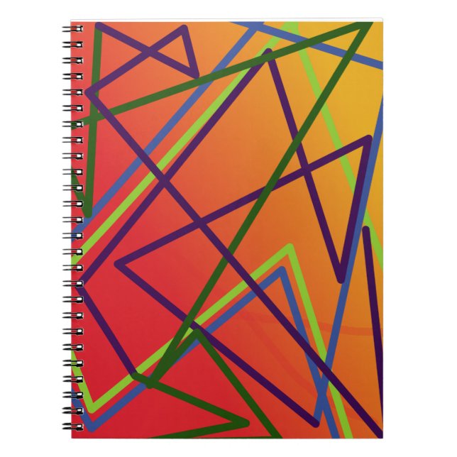 crazy lines    notebook (Front)