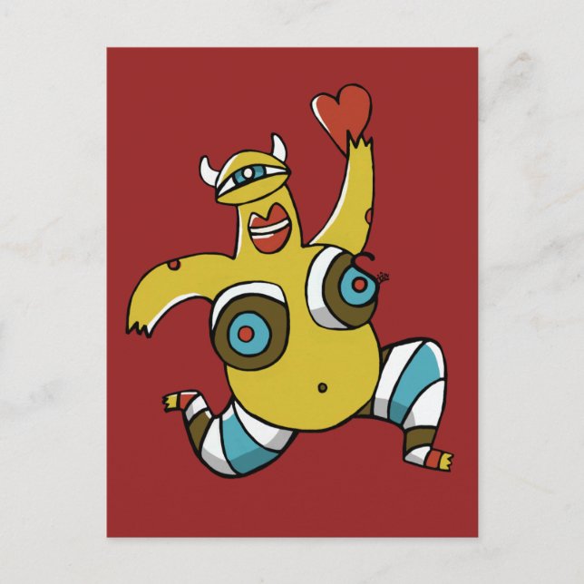 Crazy Love by Sian Elliot Postcard (Front)