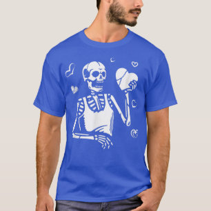 Crazy Love Hurt Broken Heart Pain Skeleton Bloody  T-Shirt