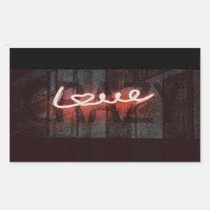 Crazy Love neon, sign Sticker