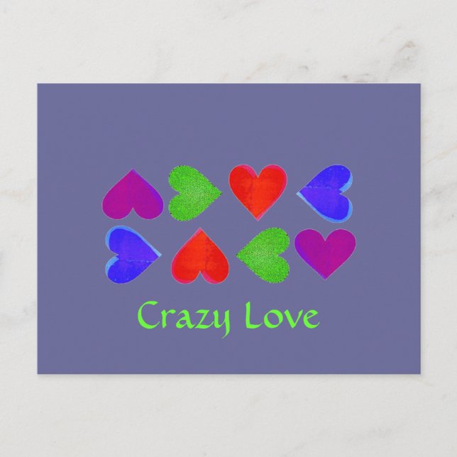 Crazy Love Postcards (Front)
