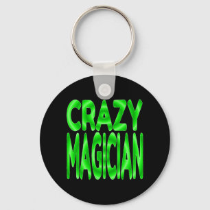 Crazy Magician in Green Keychain