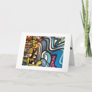 CRAZY MAN-HOPE YOUR BIRTHDAY IS PSYCHEDELIC CARD