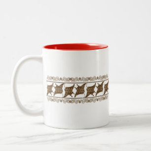 Crazy-MANTA-RAY Two-Tone Coffee Mug