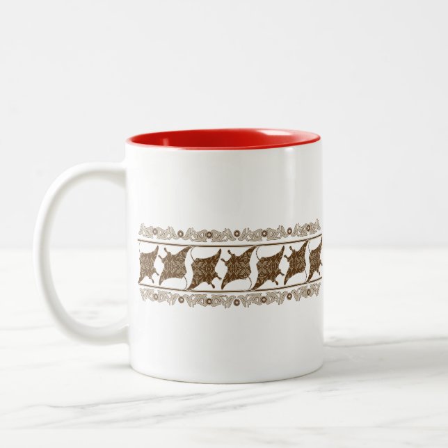 Crazy-MANTA-RAY Two-Tone Coffee Mug (Left)
