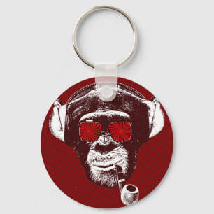 Crazy monkey keychain