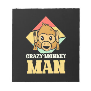 Crazy Monkey Man Notepad