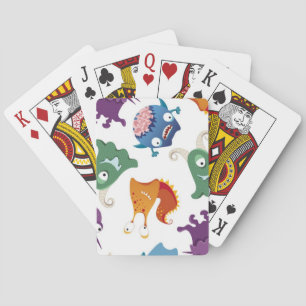 Crazy Monsters Fun Colourful Patterns for Kids Playing Cards