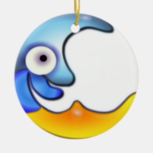 Crazy Moon Ornament