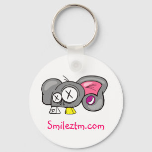 Crazy Mouse Head Design Keychain