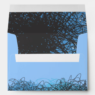 CRAZY MUSICAL NOTE Bar Mitzvah Invitation Envelope