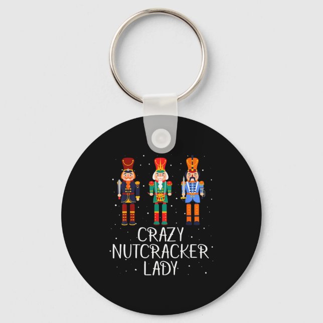 Crazy Nutcracker Lady  Keychain (Front)