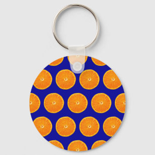 Crazy on Clementines - Blue Keychain