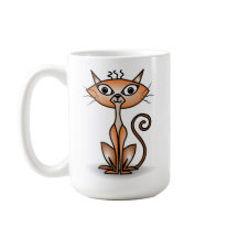 Crazy Orange Chat classique Mug