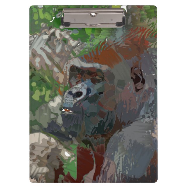 Crazy Paint - Gorilla Clipboard (Front)