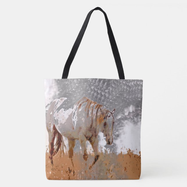 Crazy Paint - Horse Tote Bag (Front)