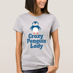 Crazy Penguin Lady Cute T-Shirt