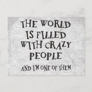 Crazy People Postcard